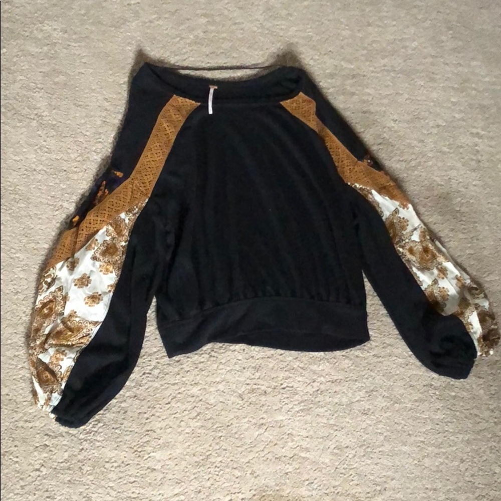 Free people flare sleeve top